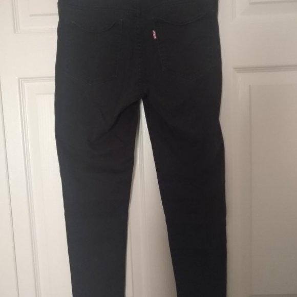 LEVI'S BLACK SKINNY JEANS - Picture 3 of 4